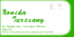 monika turcsany business card